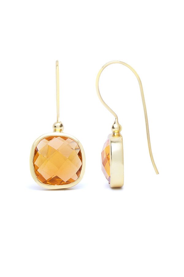 Exquisite Cushion Cut Gemstone Earrings for Women - Elegant Birthstone Jewelry Gift for Anniversary, Wedding & Special Occasions