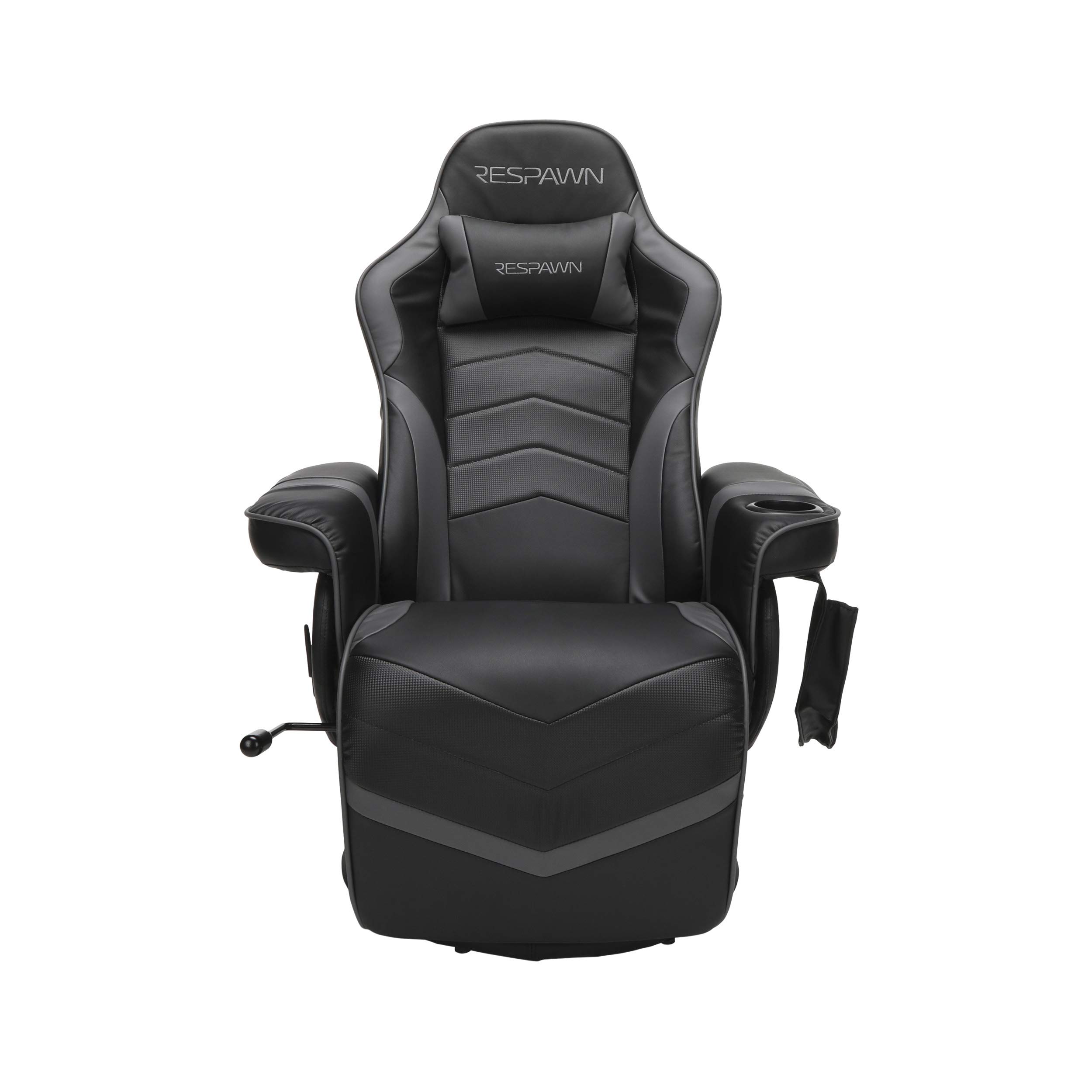 RESPAWN 900 Racing Style Gaming Recliner Chair - Gray Ergonomic Video Game Chair with Footrest for PC, Console & Home Theater Gaming Comfort