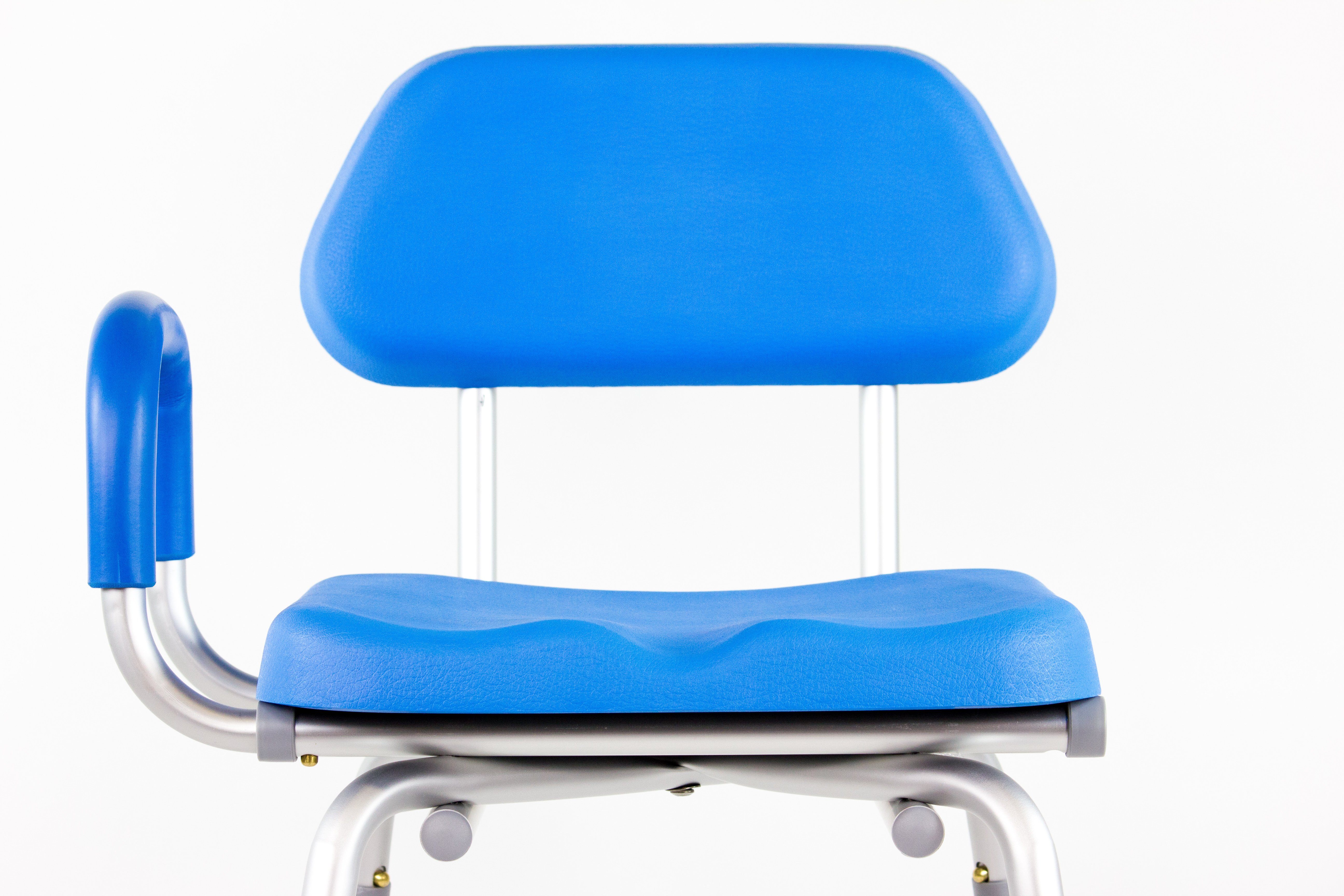 Platinum Health HIP CHAIR APEX - Adjustable Height & Angle Padded Shower Chair for Elderly & Disabled - Non-Slip Bath Seat for Safe Showering & Bathroom Use