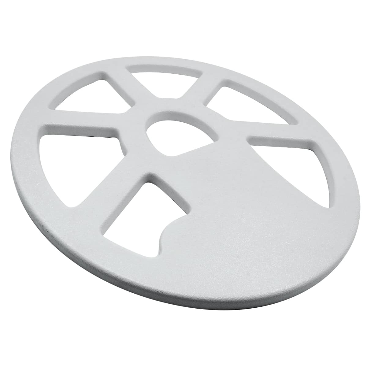 Tesoro 12 x 10 Inch White Spoked Concentric Coil Cover for Metal Detectors - Perfect for Beach Hunting, Relic Recovery & Treasure Hunting Adventures