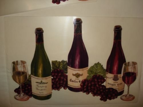 Premium Set of 4 Linen Wine Bottle Placemats for Kitchen Dining - Elegant Table Setting for Dinner Parties, Wine Tasting & Home Decor