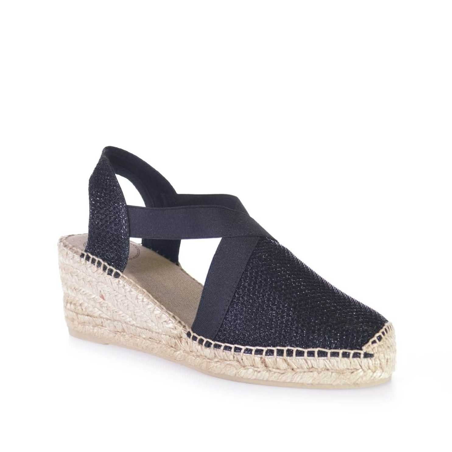 Women's Metallic Cotton Blend Wedge Espadrilles - Comfortable Summer Casual Shoes for Beach, Party & Everyday Wear