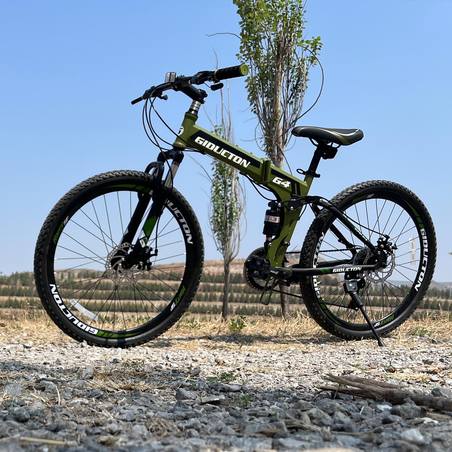 26 Inch Folding Mountain Bike for Adults - 21 Speed Full Suspension Bicycle for Men & Women | Perfect for Commuting, Trail Riding & Urban Adventures