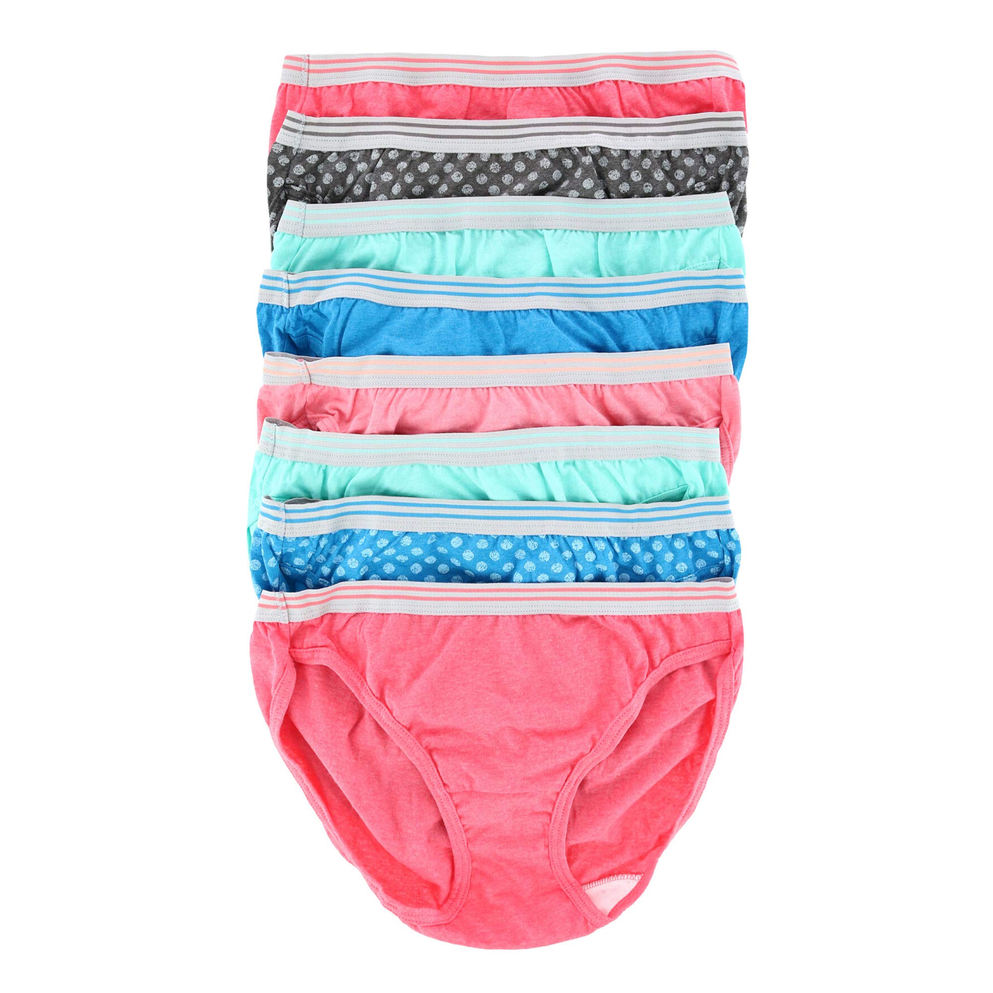 Fruit of the Loom Women's Cotton Bikini Underwear - Soft Breathable Panties for Everyday Comfort, Workout & Sleep