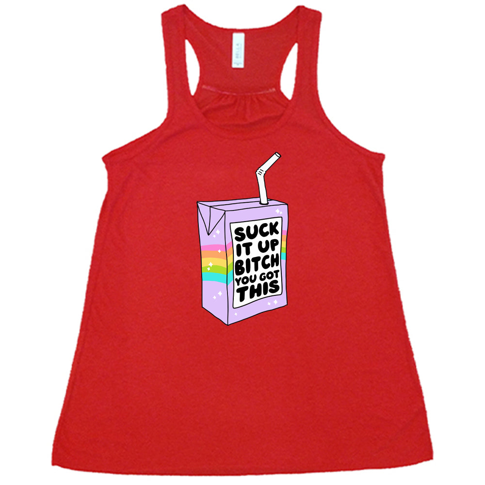 Motivational 'Suck It Up Bitch You Got This' T-Shirt - Funny Inspirational Quote Tee for Women & Men - Gym, Workout, Everyday Wear