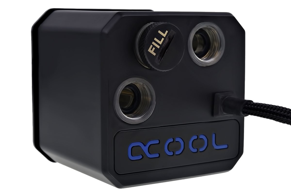 Alphacool 12511 Eisbaer (Solo) 2600rpm Black CPU Water Cooling Block - High-Performance Liquid Cooling for Gaming PCs and Overclocking
