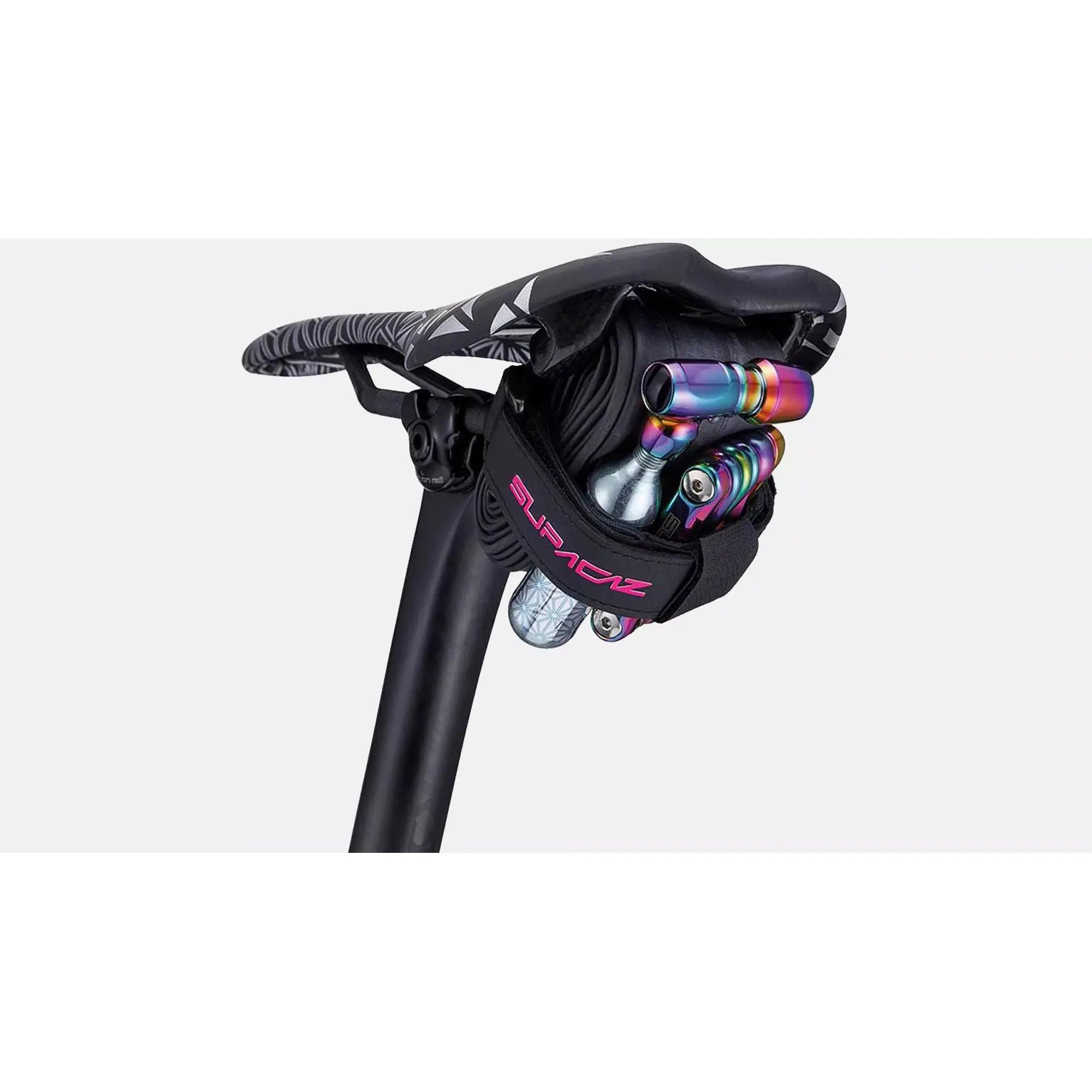 Supacaz Supa Strap - Durable Bicycle Seat & Frame Strap for Gear Storage, Flat Repair Kit Carrier | Perfect for Road Bikes, Mountain Bikes & Commuting Accessories