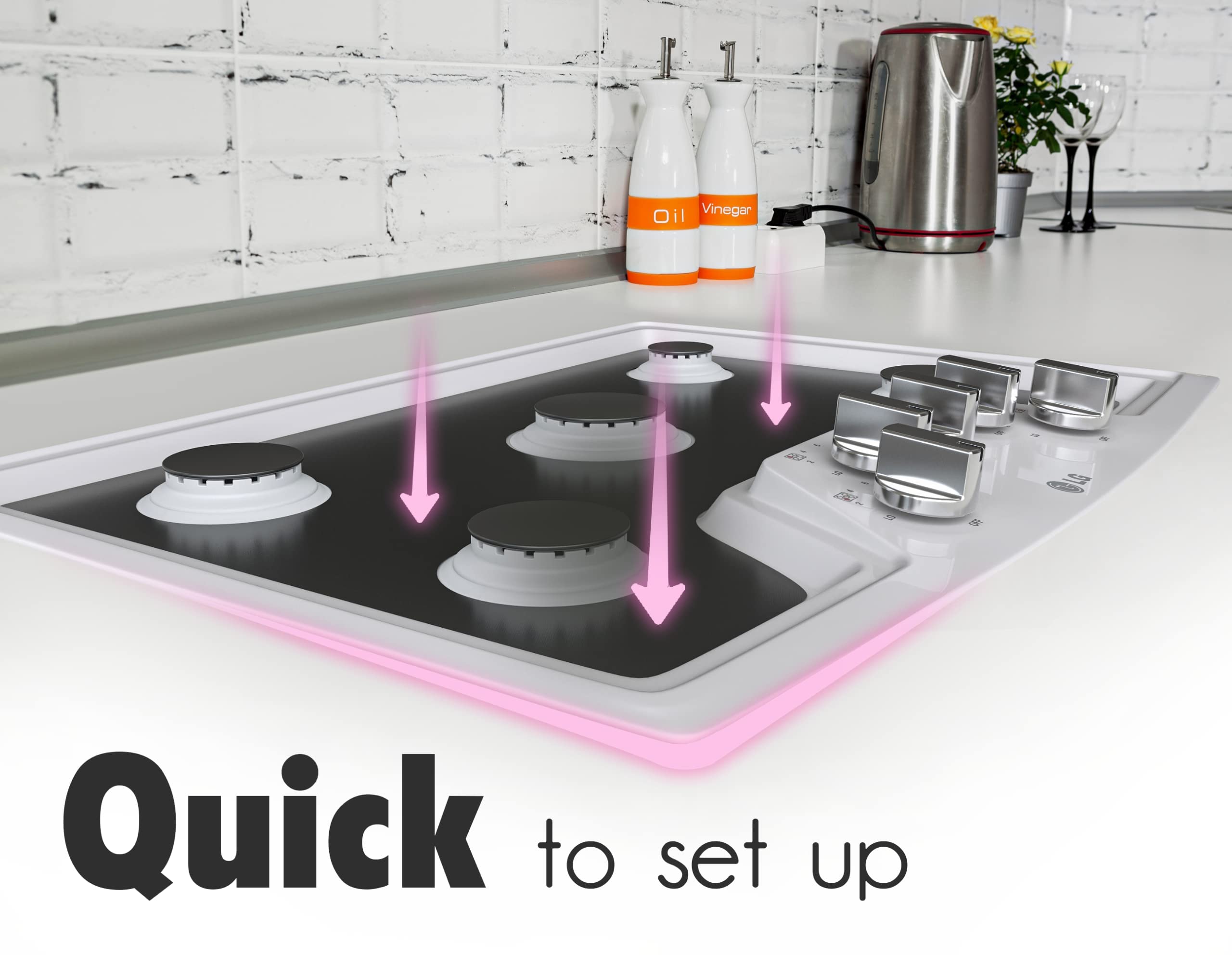 Skywin Reusable Non-Stick Gas Stove Protector - Washable Range Liner for LG & Other Gas Stoves | Perfect for Kitchen Safety & Easy Cleaning