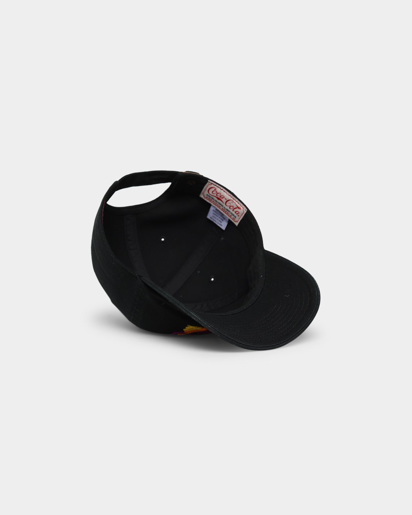 American Needle Coca Cola Pride Ballpark Strapback Black Hat - Adjustable Snapback Cap for Baseball, Sports Fans & Pride Events