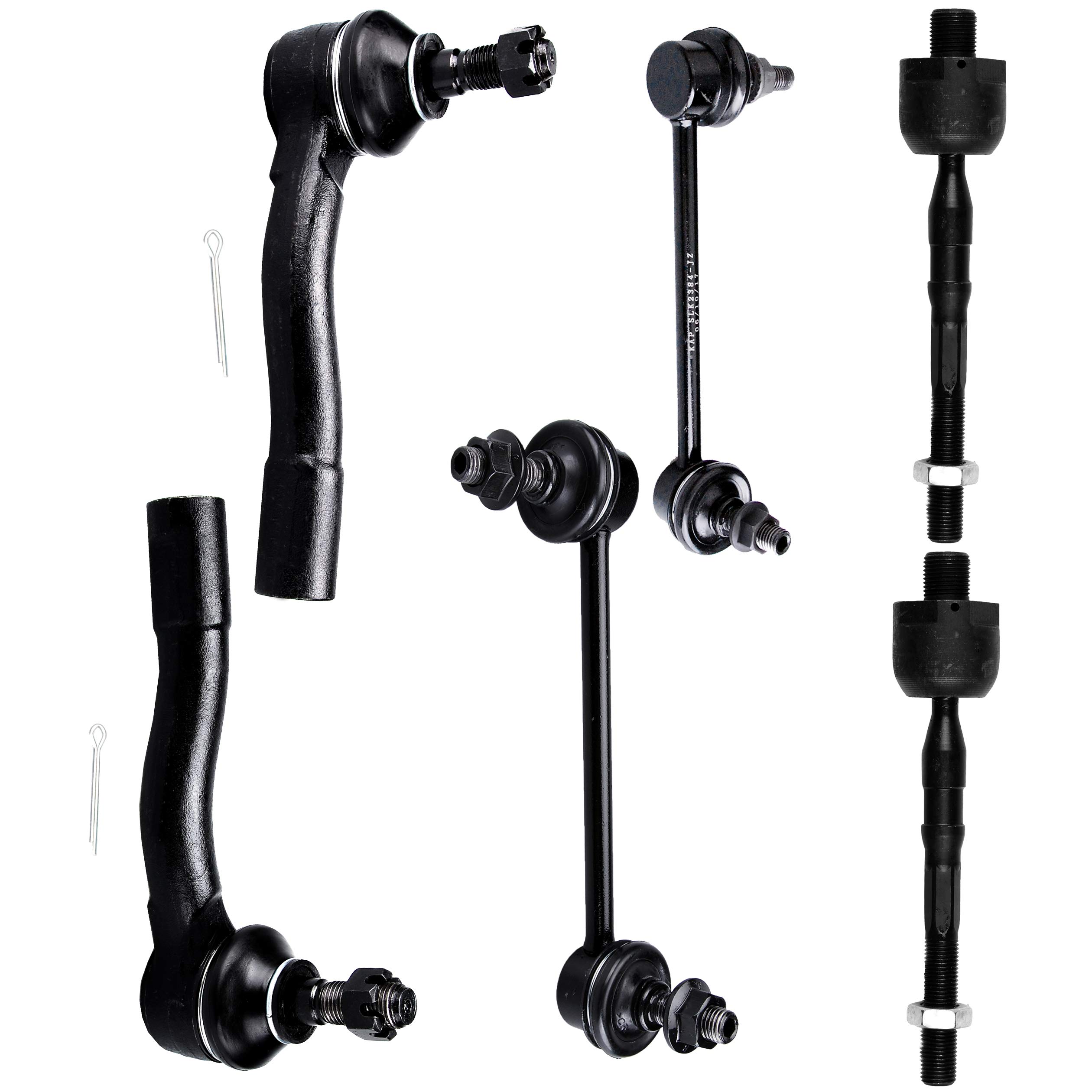 INEEDUP 6-Piece Tie Rod & Sway Bar Kit for 2003-2008 Mazda 6 - Perfect for Suspension Repair & Maintenance