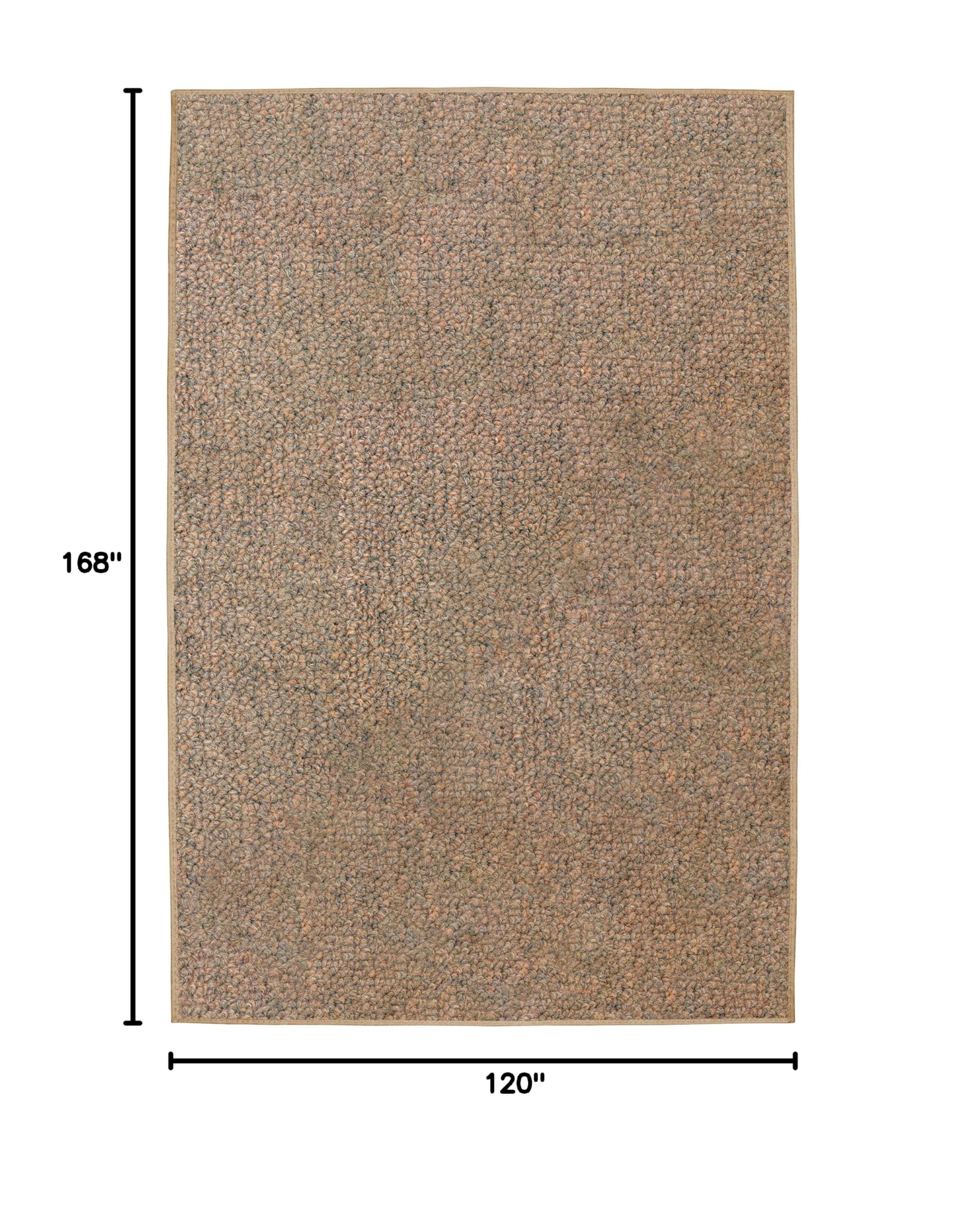 KOECKRITZ Tumbleweed Level Loop Indoor/Outdoor Rug Runner - 10' x 14' Non-Slip Area Rug for Decks, Balconies, Patios, Living Rooms & Bedrooms - Durable & Weather-Resistant Floor Covering