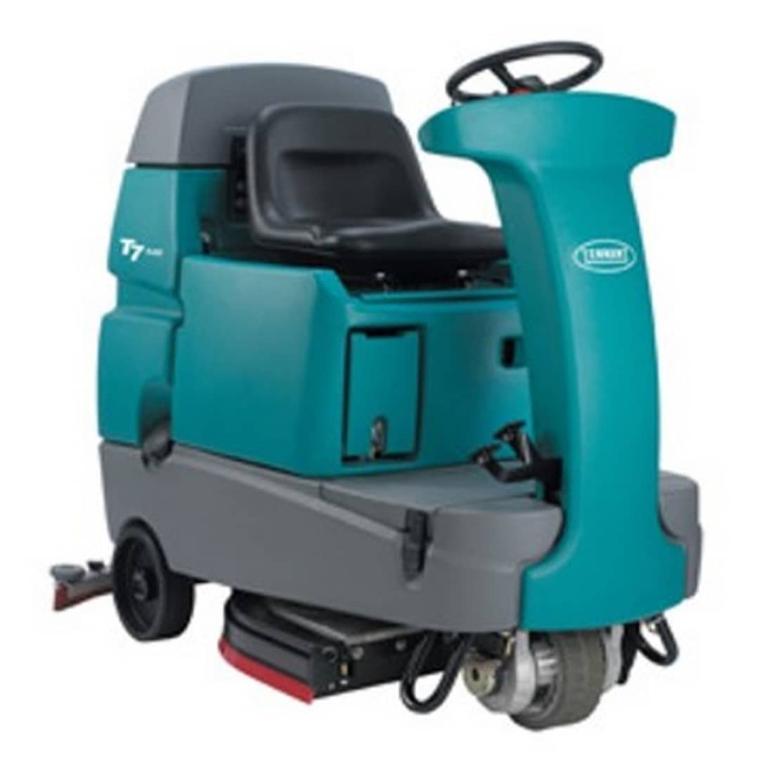 Tennant T7 800mm Ride-On Floor Scrubber - Commercial Cleaning Machine for Warehouses, Hospitals & Schools - Heavy-Duty Cleaning Equipment