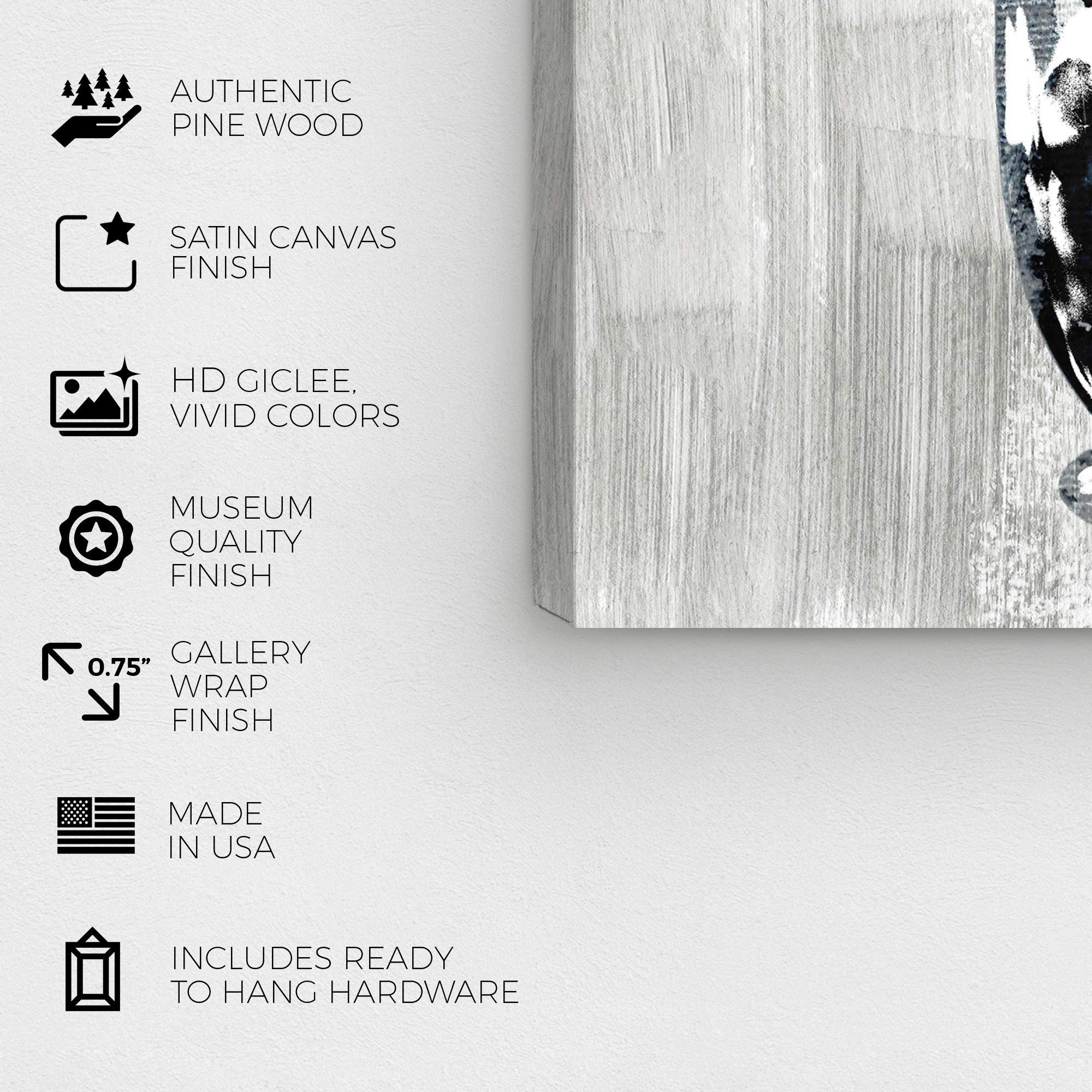 Wynwood Studio Coffee Cups Screenprint Silver Wall Art Canvas Print – 30