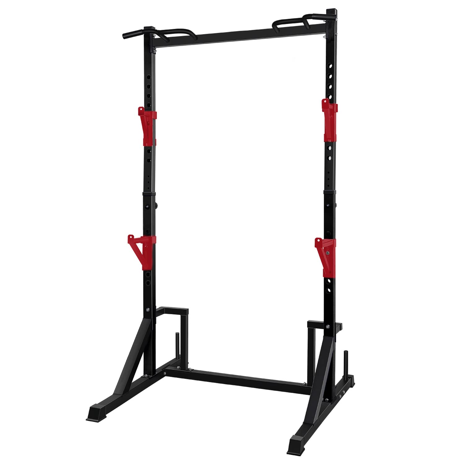 CANPA Heavy Duty Power Rack with Pull-Up Bar - 1000LB Capacity Adjustable Squat Rack for Home Gym - Perfect for Strength Training, Weightlifting & CrossFit Workouts