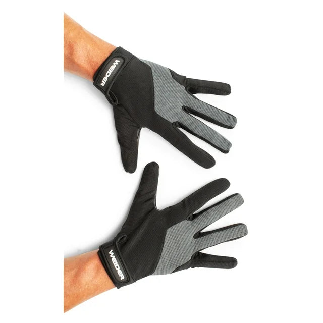 Weider Full Finger Training Gloves with Touchscreen Compatibility - Gym Workout Gloves for Weightlifting, CrossFit & Fitness - Breathable & Anti-Slip for Comfortable Training
