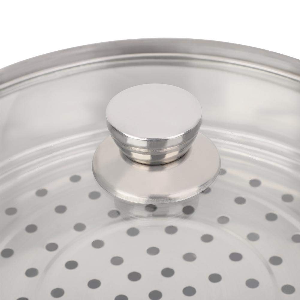 Stainless Steel Steamer 11 Inch Double Layer Food Steamer for Vegetables, Dumplings & Seafood - Perfect for Healthy Cooking & Meal Prep