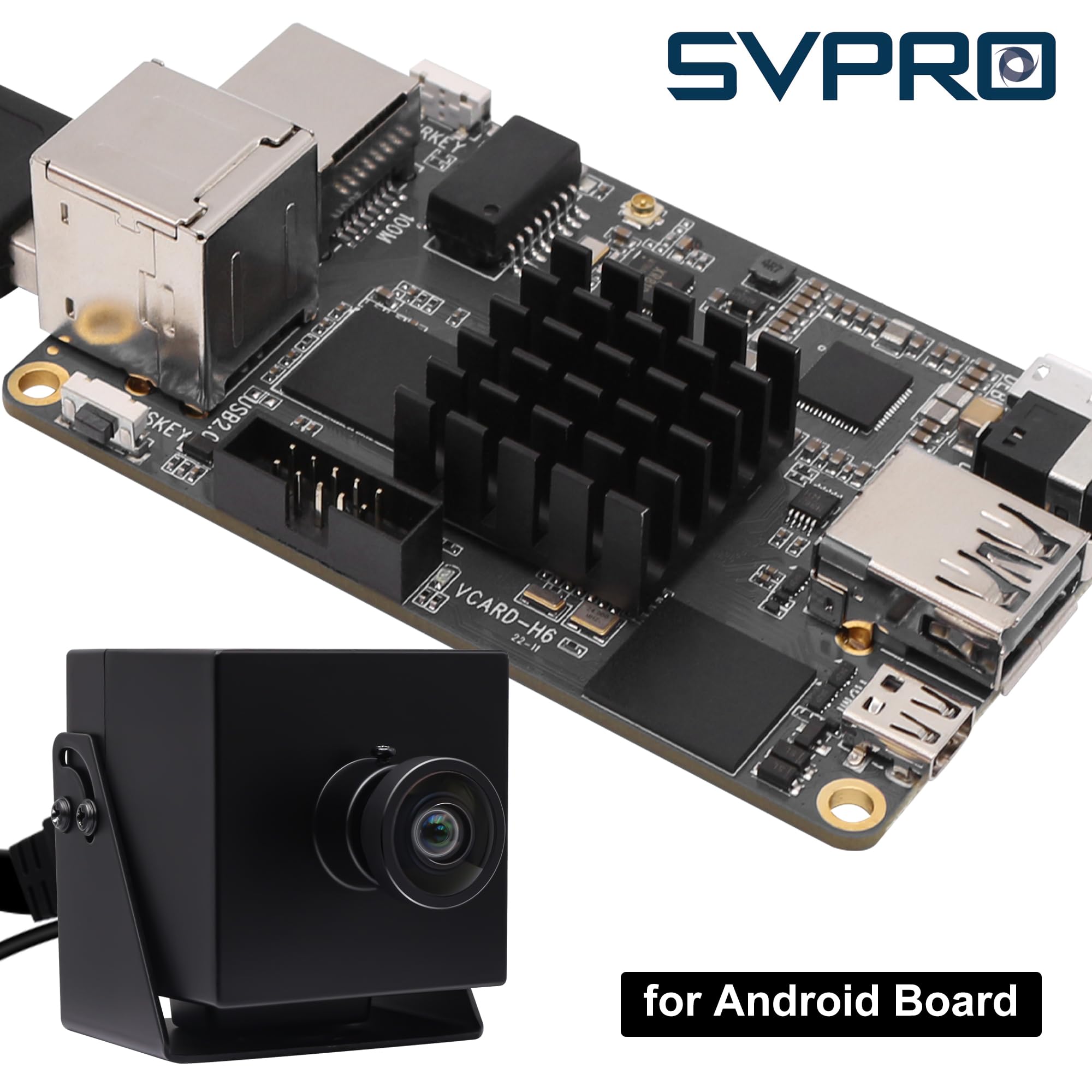 SVPRO 4K Webcam with USB & HDMI Dual Output - 8MP Ultra HD Streaming Camera for Computer, Monitor, Projector & TV | Wide Angle Lens, Distortion-Free | Supports H.265/H.264 | Ideal for Video Conferencing, Live Streaming & Home Security