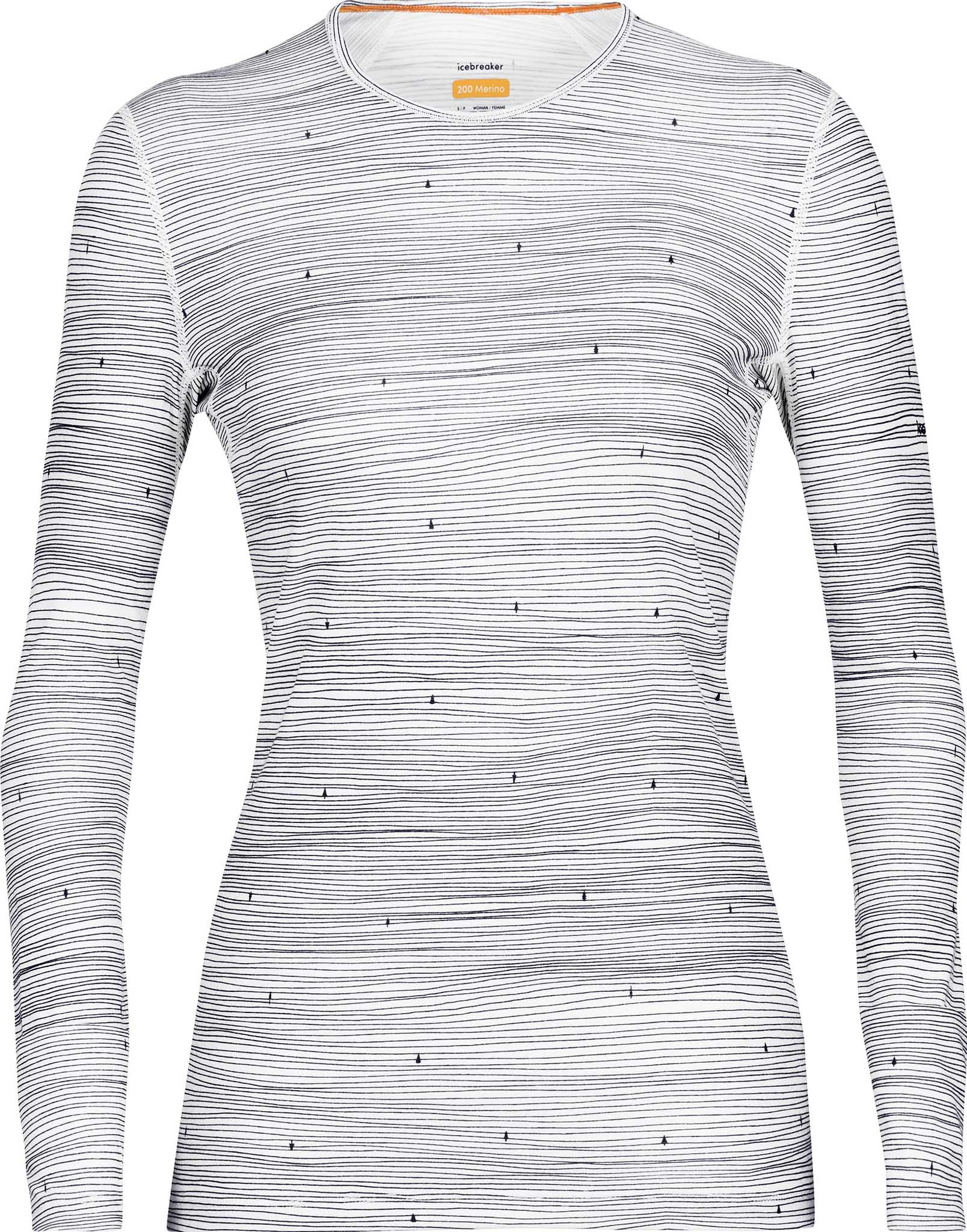 200 Oasis Women's Long Sleeve Crewe Base Layer Top - Thermal Underwear for Cold Weather, Hiking & Outdoor Activities