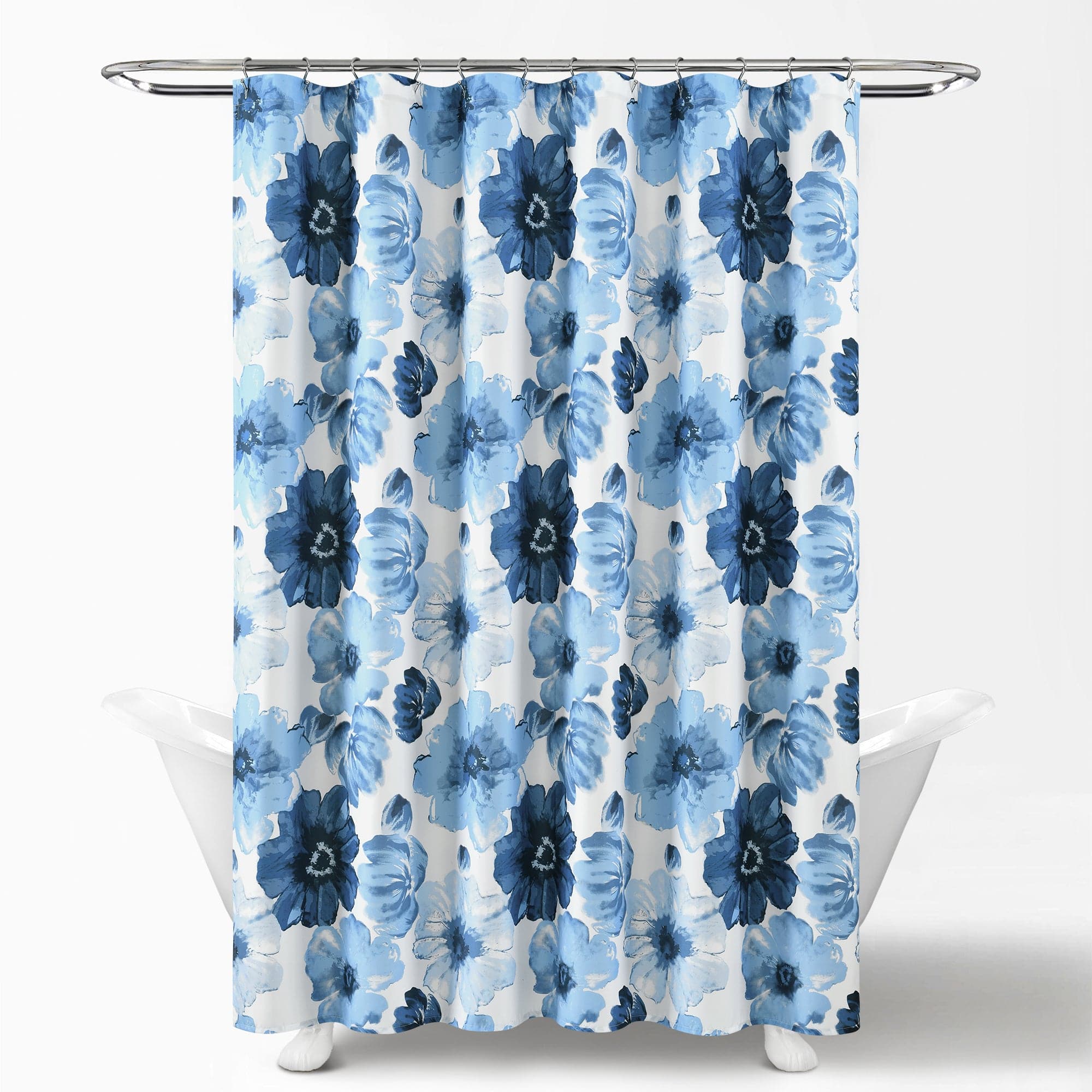 Leah Waterproof Shower Curtain with Hooks - Elegant Bathroom Decor for Home & Hotel Use