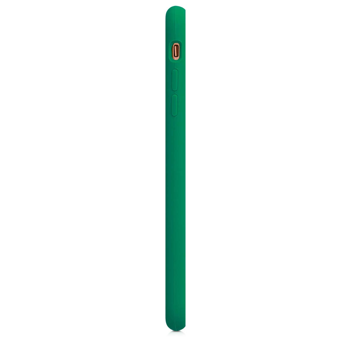 kwmobile Premium TPU Silicone Case for Apple iPhone 7 Plus/8 Plus - Shockproof Protective Phone Cover with Soft Matte Finish in Emerald Green - Perfect for Everyday Use, Work & Outdoor Activities