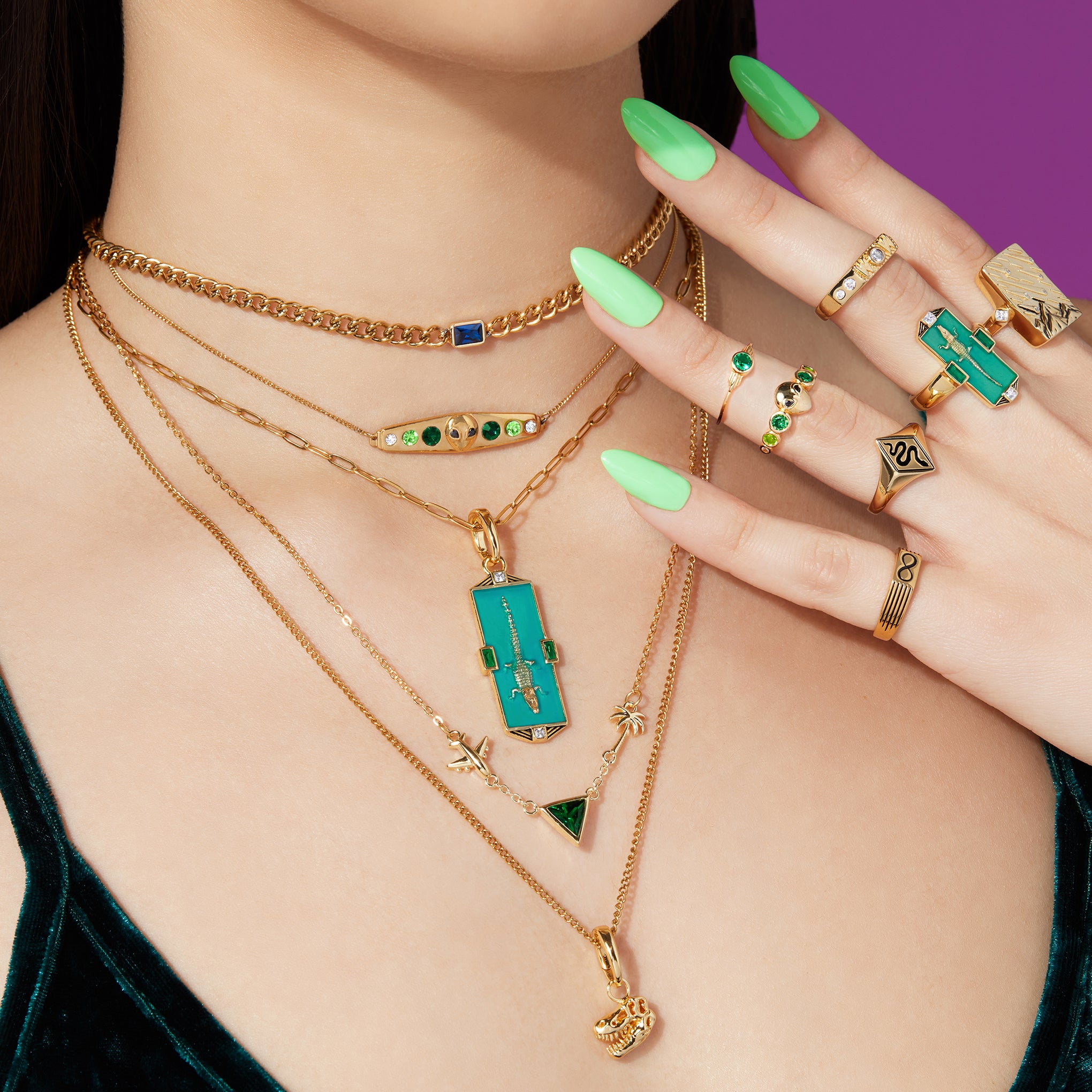 Bermuda Triangle Necklace for Women - Unique Geometric Pendant Jewelry Gift for Her - Perfect for Everyday Wear, Special Occasions & Travel