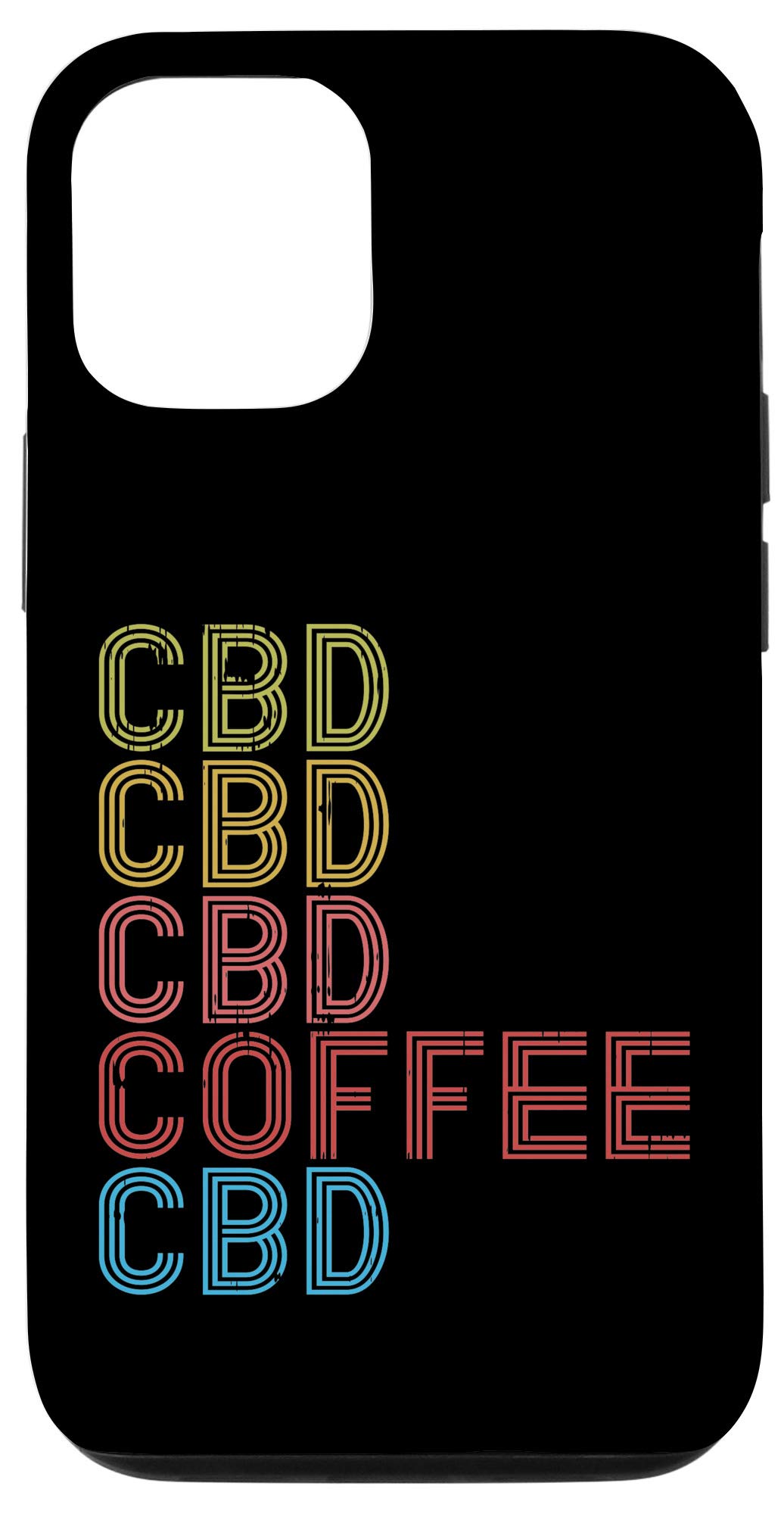 Premium CBD Hemp Oil Gift Case for iPhone 12/12 Pro - Retro Cannabis Design - Perfect for Relaxation, Stress Relief & Wellness Gifting