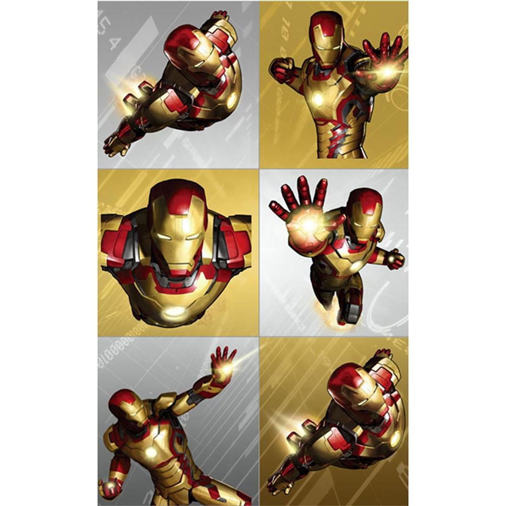 Hallmark Iron Man 3 Stickers - 4 Sheets of Premium Collectible Decals for Scrapbooking, DIY Crafts & Kids Activities