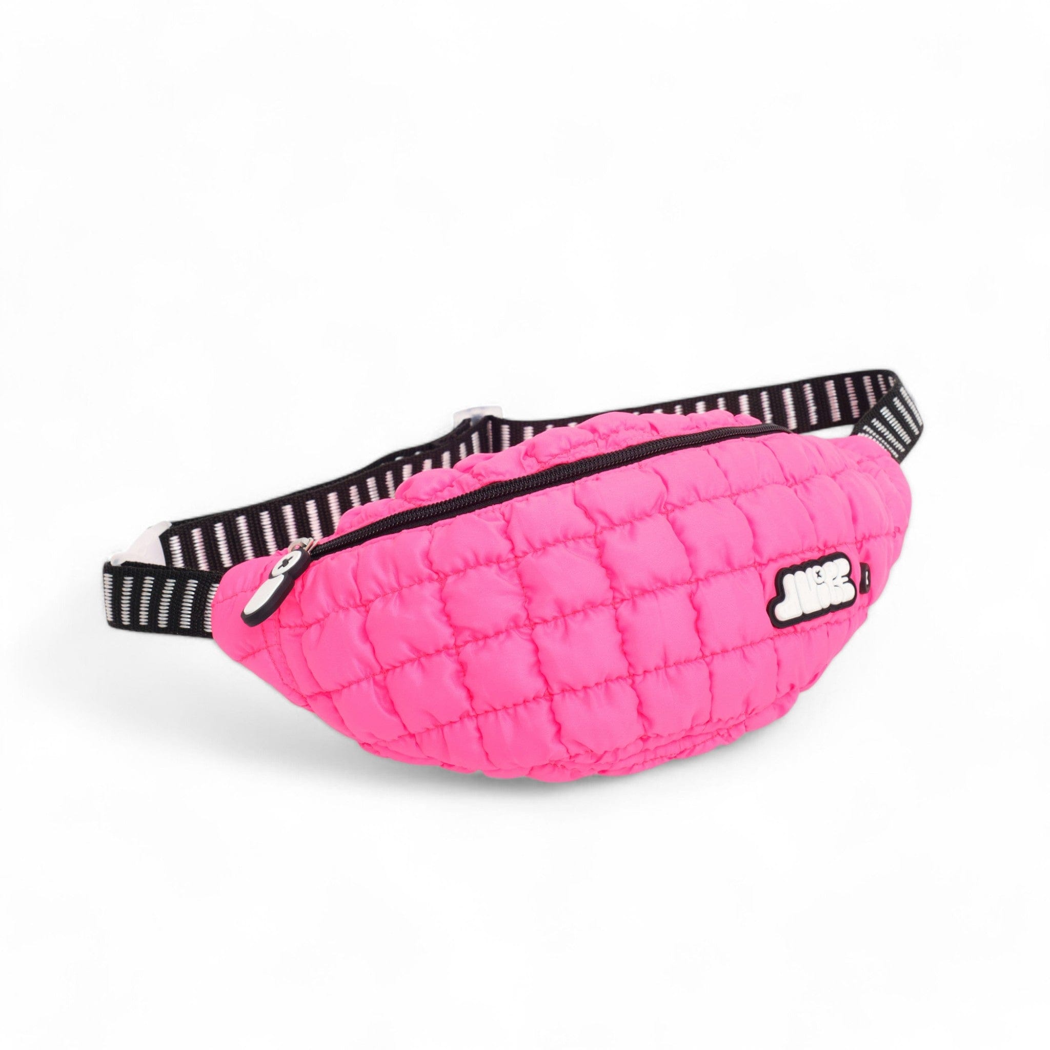 Trendy Pink Surge Boba Fanny Pack - Stylish Waist Bag for Bubble Tea Lovers, Perfect for Outdoors, Concerts & Travel