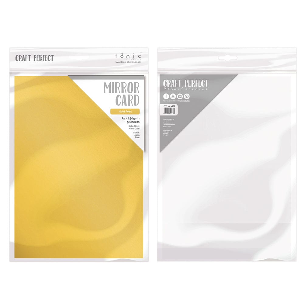 Premium Gold Mirror Card Bundle PB05 - Elegant DIY Scrapbooking & Invitation Cards for Weddings, Birthdays & Special Events