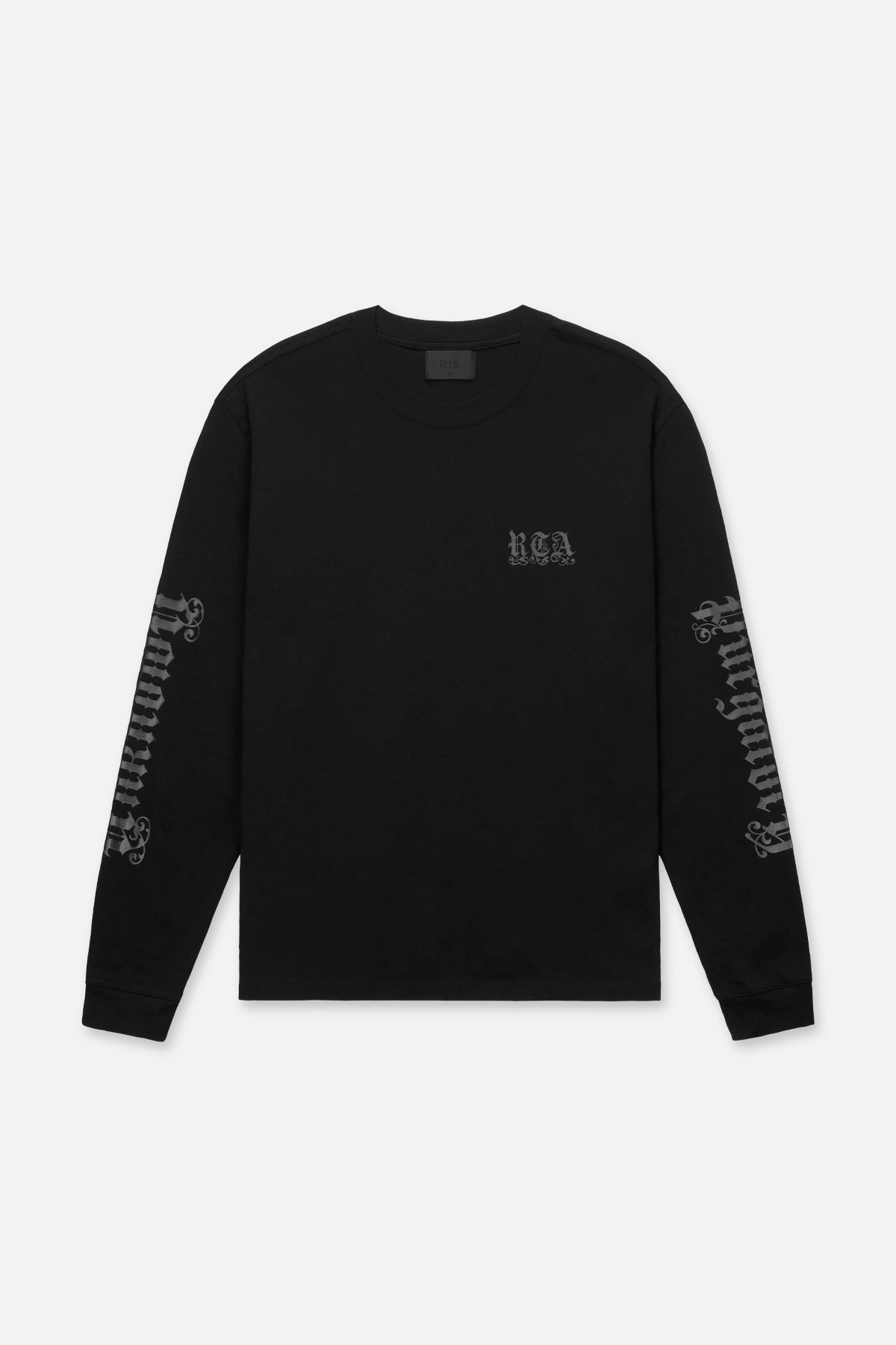 LAWRENCE Long Sleeve T-Shirt for Men | Black Cotton Casual Top | Perfect for Streetwear, Layering & Everyday Outfits