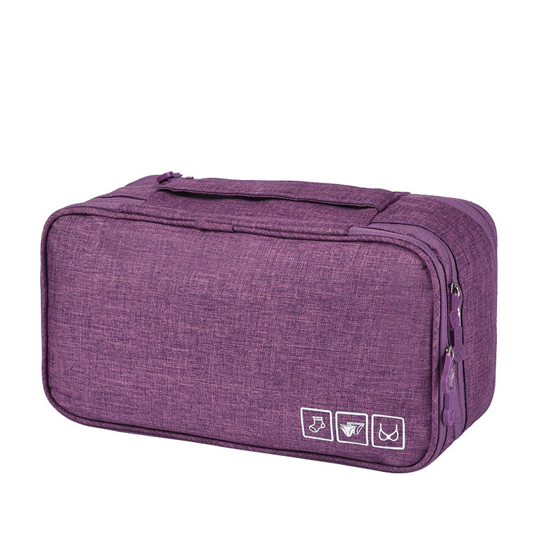 Multi-Function Travel Makeup Bag for Women - 3-Tier Cosmetic Organizer with Underwear Storage | Perfect for Vacation, Gym & Daily Use