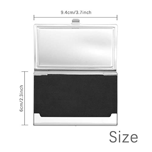 Black Cherry Ice Cream Themed Business Card Holder - Sleek Pocket Case Wallet for Cards, Credit Cards & IDs - Perfect for Office, Networking & Professional Events