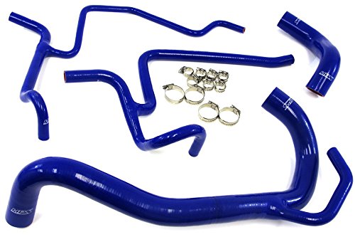 HPS 57-1328-BLUE-2 Blue Silicone Radiator Coolant Hose Kit - High Temperature Resistance, Perfect for Car Engine Cooling System, Automotive Repair & Performance Upgrades
