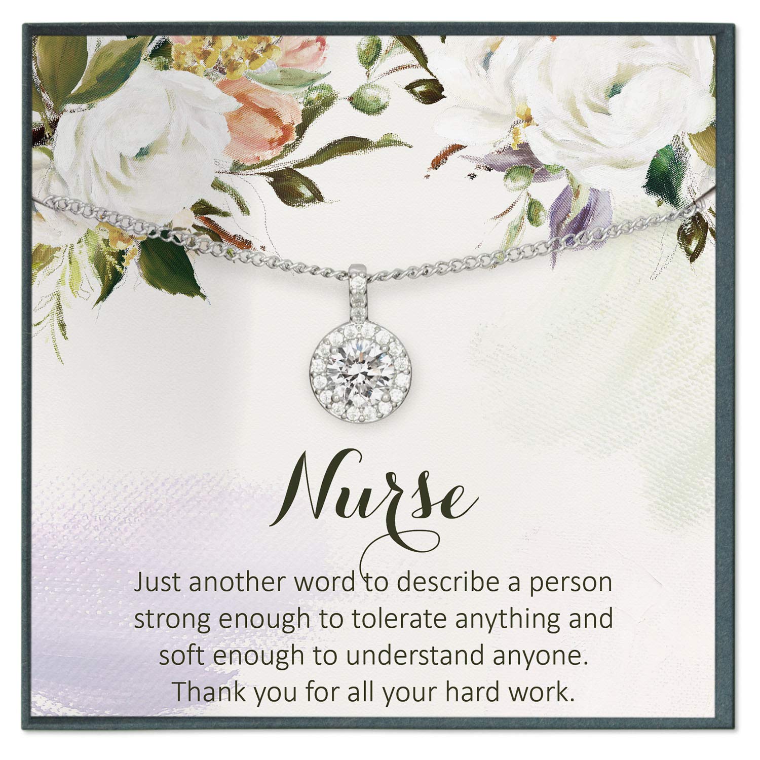 Grace of Pearl Thank You Gifts for Nurses & Caregivers - Elegant Appreciation Necklace for Registered Nurses, Doctors & Healthcare Workers - Perfect for Nurse Week, Retirement & Recognition Ceremonies