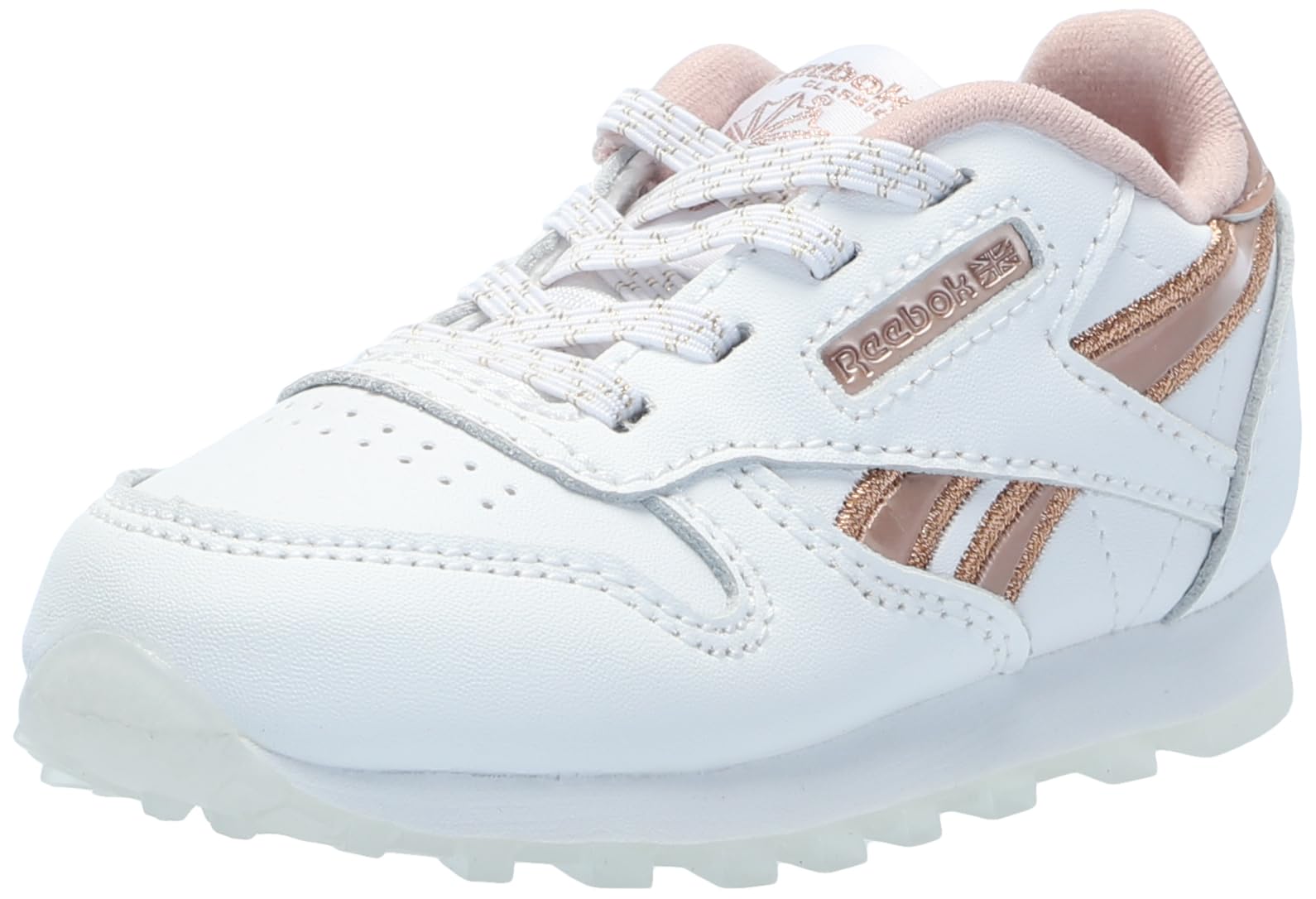 Reebok Baby Girls Classic Leather Sneakers - Comfortable & Stylish Shoes for Toddlers & Kids - Perfect for School, Play & Everyday Wear