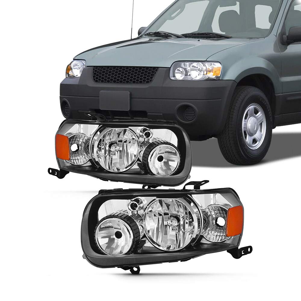 2005-2007 Halogen Headlights Pair - Left Driver & Right Passenger Side Replacement for Improved Night Driving | Perfect for Car Enthusiasts & DIY Auto Repairs