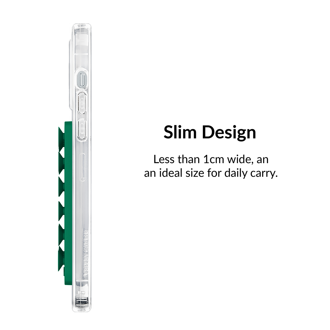 Premium Emerald Green MightyGrip MagSafe Phone Mount - Secure Car Dashboard & Office Desk Holder for iPhone 15/14/13 Series - Perfect for Driving, Video Calls & Hands-Free Viewing