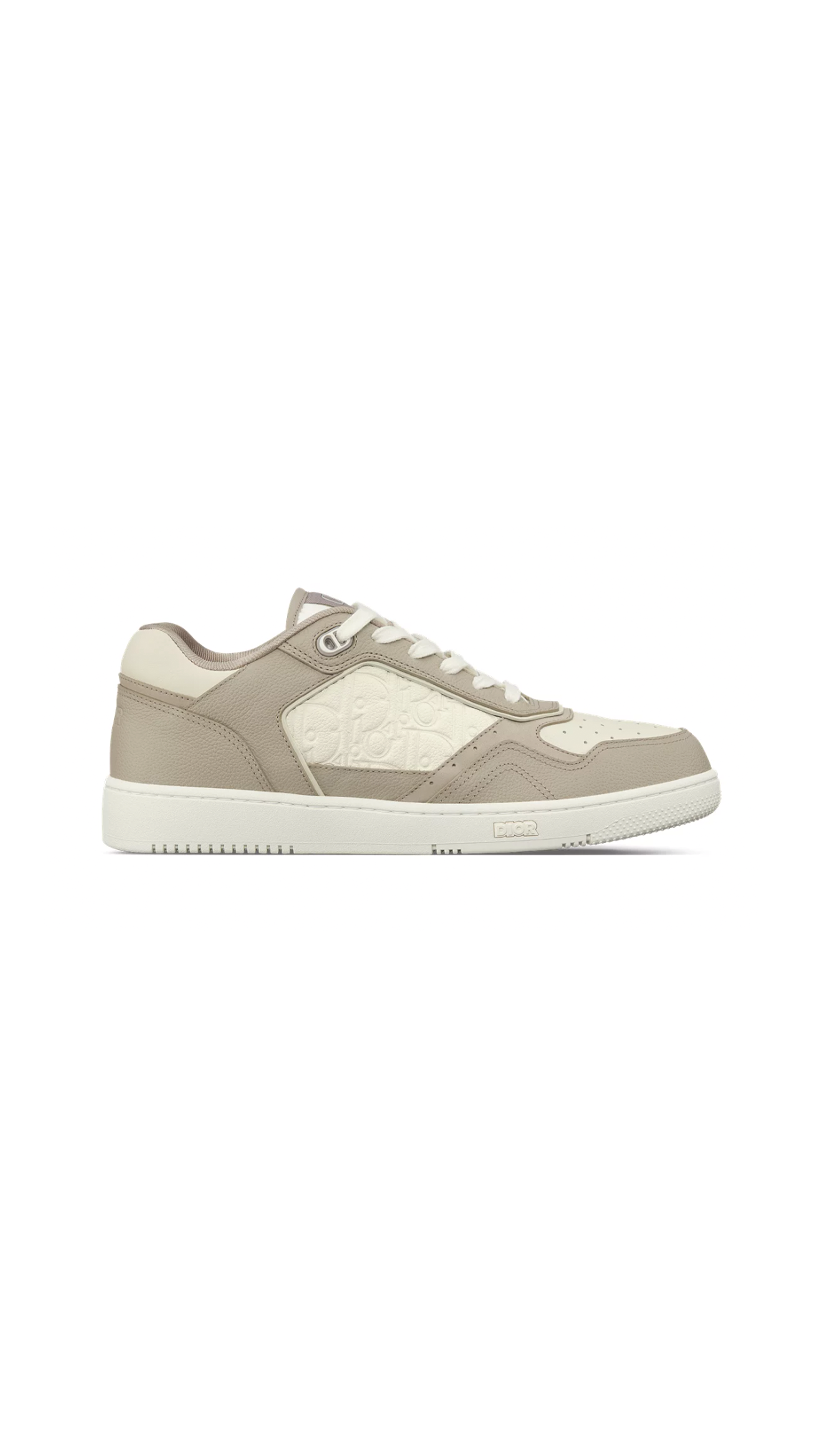 B27 Uptown Low Top Sneakers for Men - Beige & White Casual Shoes | Comfortable Everyday Walking & Streetwear Fashion