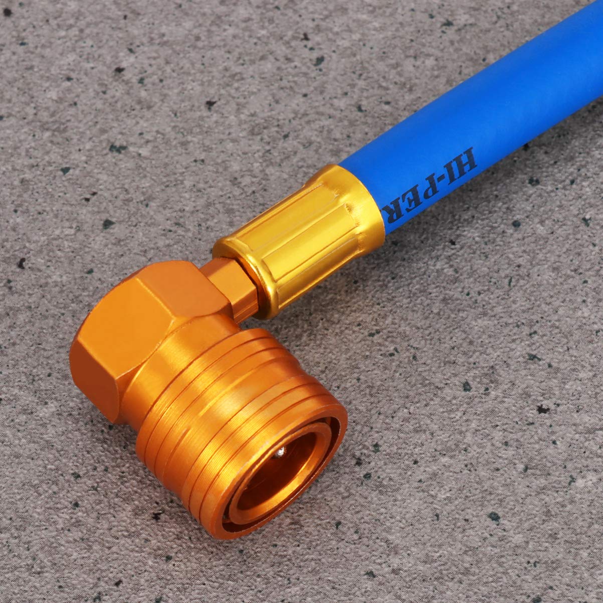 WINOMO AC Recharge Hose with Gauge - Professional Car Refrigerant Recharge Kit & Home Air Conditioning Charging Hose with Low Pressure Measuring Meter | For Automotive AC Maintenance & Home HVAC Systems