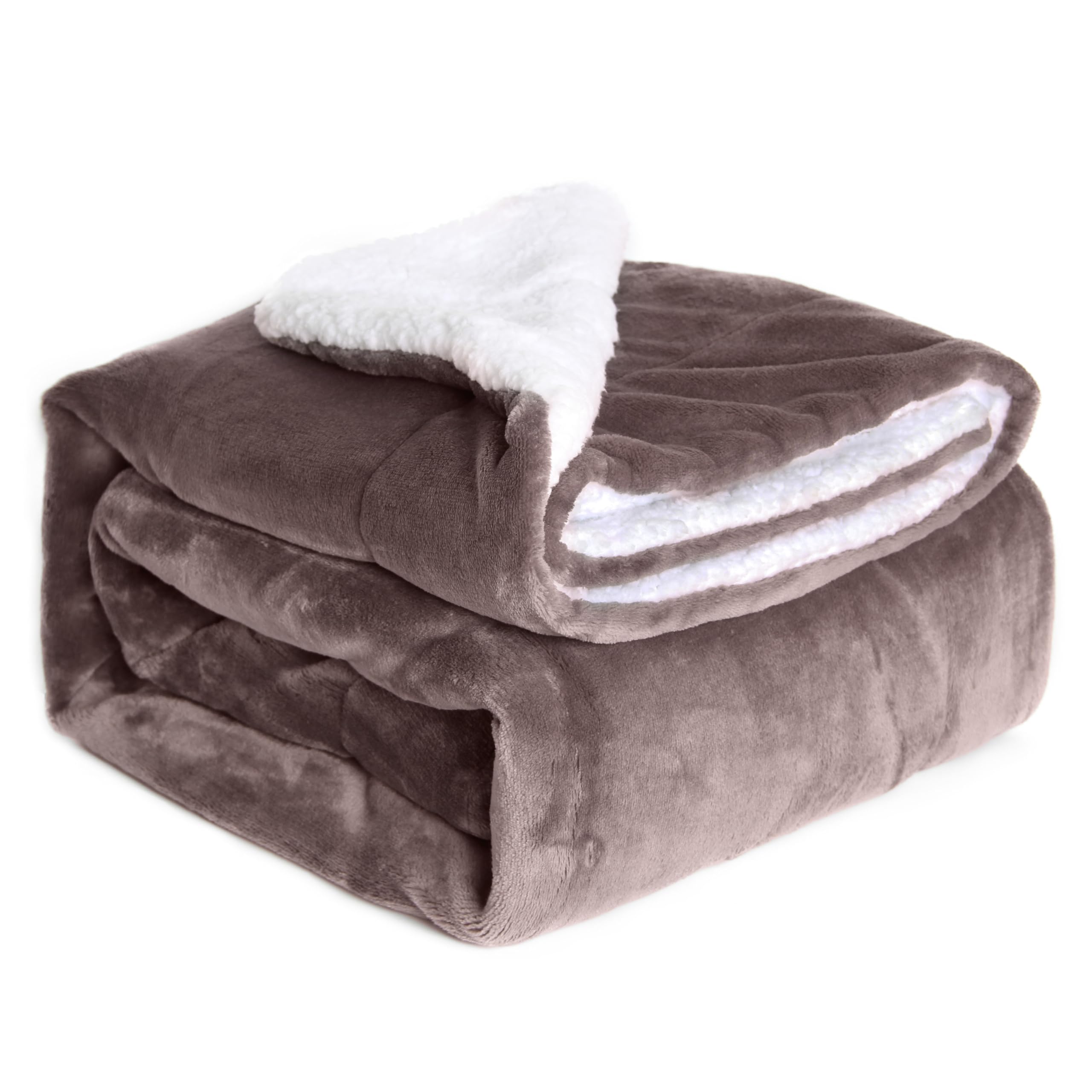 HoroM Sherpa Throw Blanket Grey 50