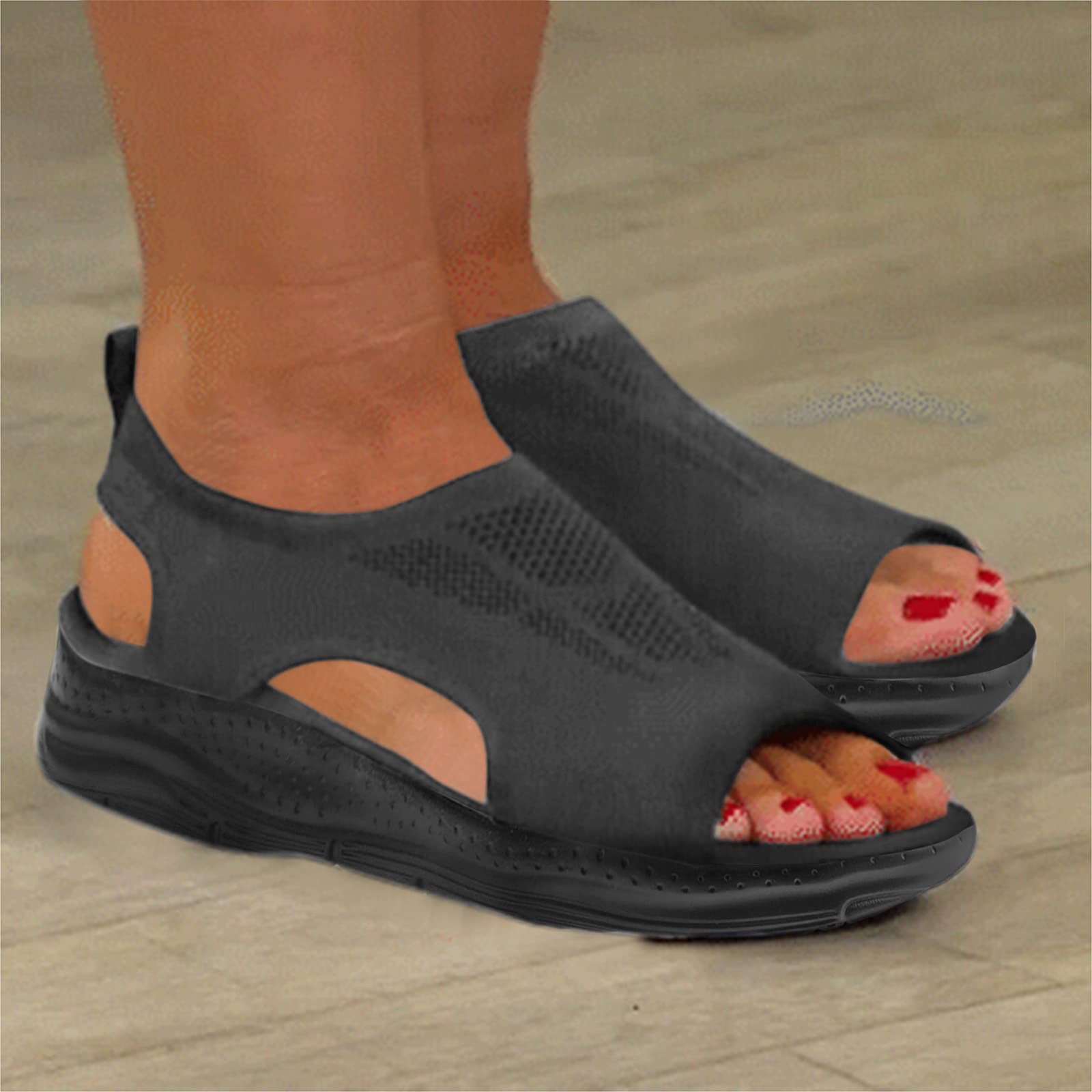 Libiyi Women's Orthotic Sport Sandals - Comfortable Open Toe Beach Walking Shoes for Women with Arch Support | Perfect for Hiking, Travel & Water Activities