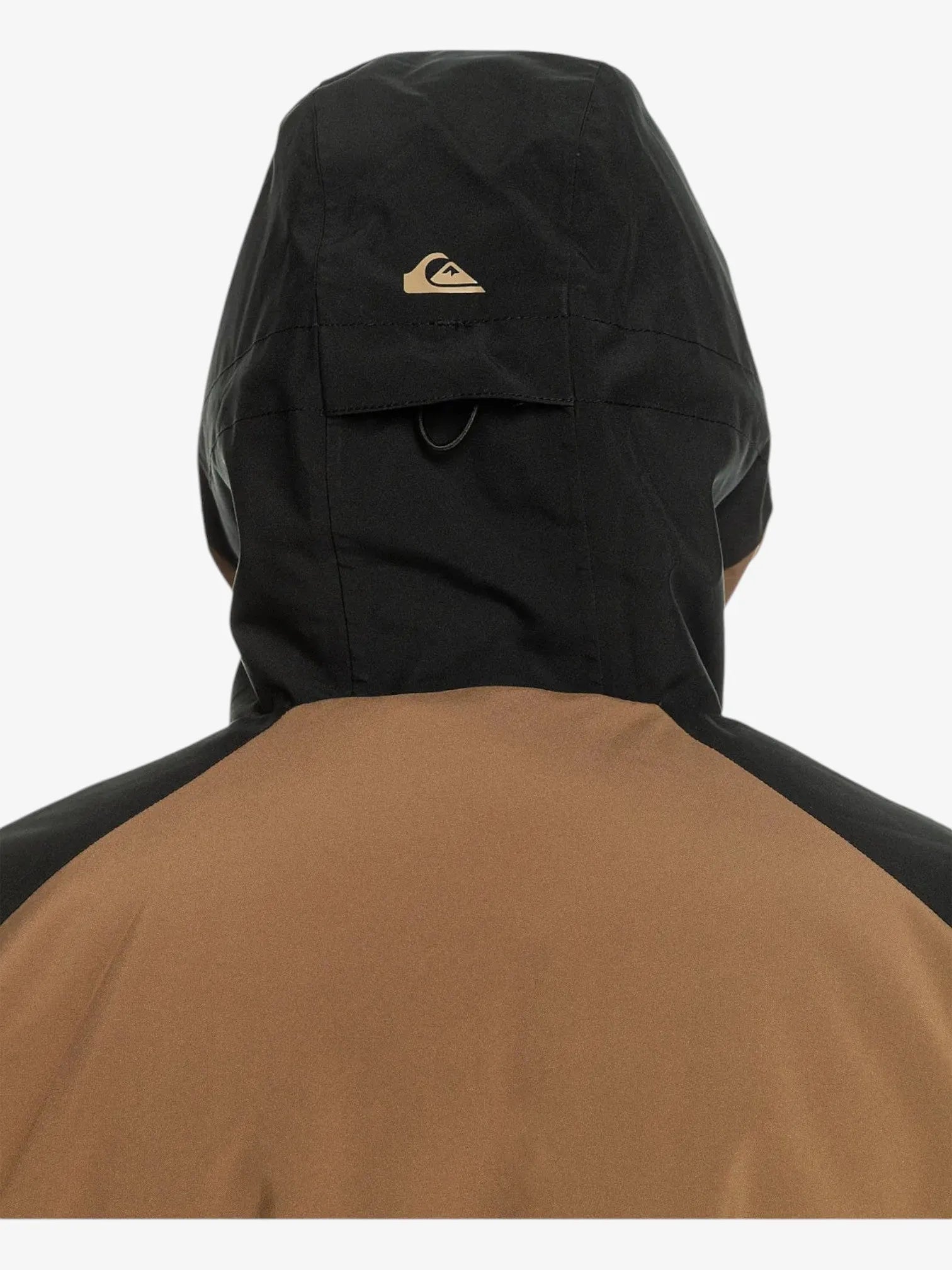 Quiksilver Mission Block Snow Jacket - Brown & Black - Waterproof Winter Coat for Skiing, Snowboarding & Outdoor Adventures