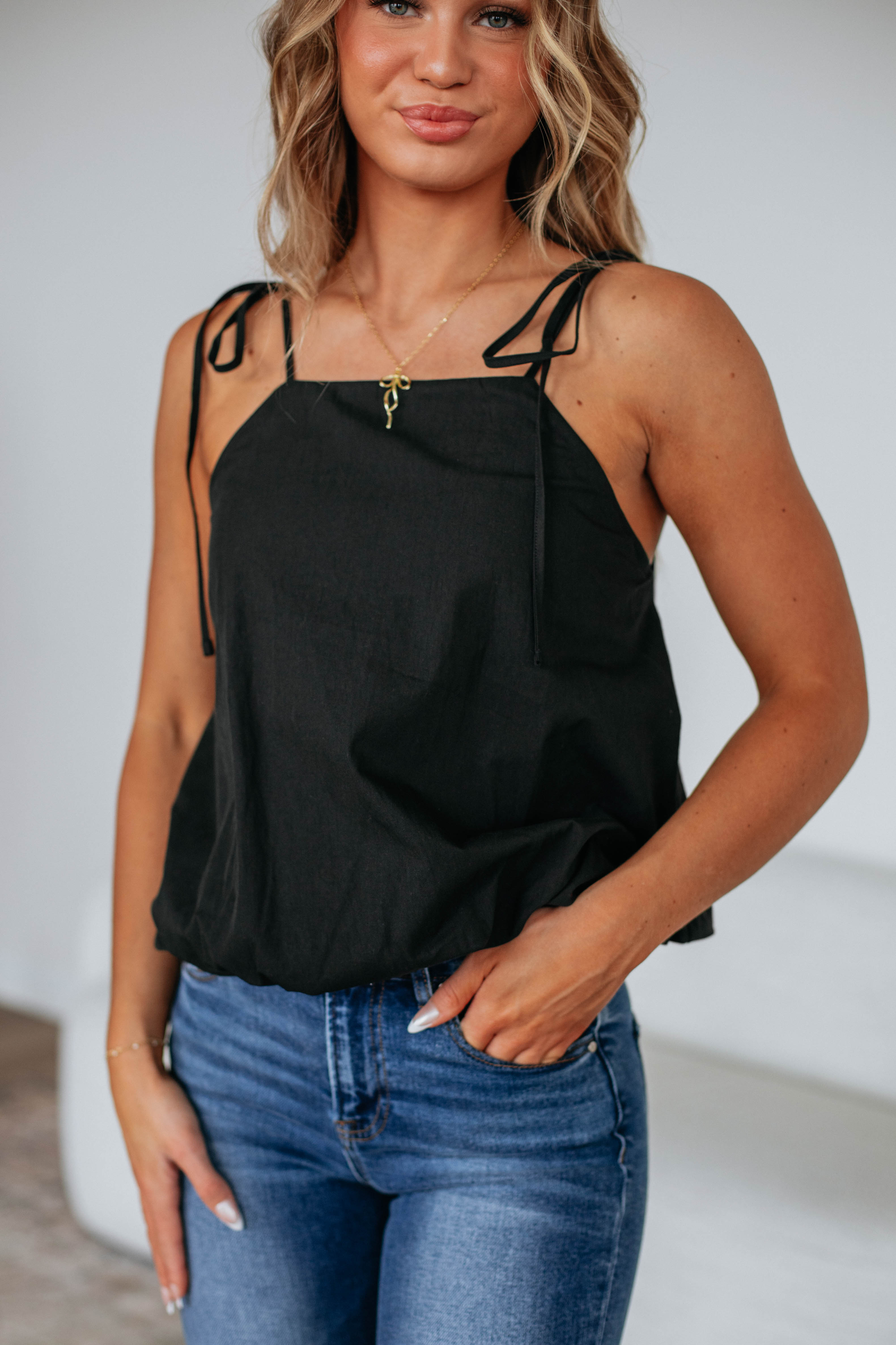 Audrianna Tank Top for Women - Soft & Comfortable Black Sleeveless Shirt for Casual Wear, Workout, and Layering