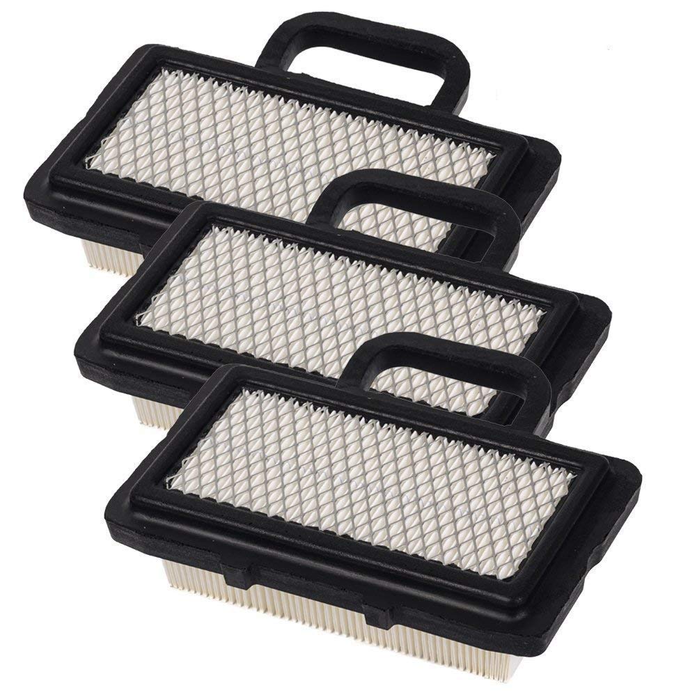 HIFROM 3-Pack Flat Air Filter Cartridge Replacement for 792101 & 5408H Overhead Lawn Mower - Compatible with John Deere, Craftsman, Poulan & More - Perfect for Lawn Mower Maintenance & Engine Protection