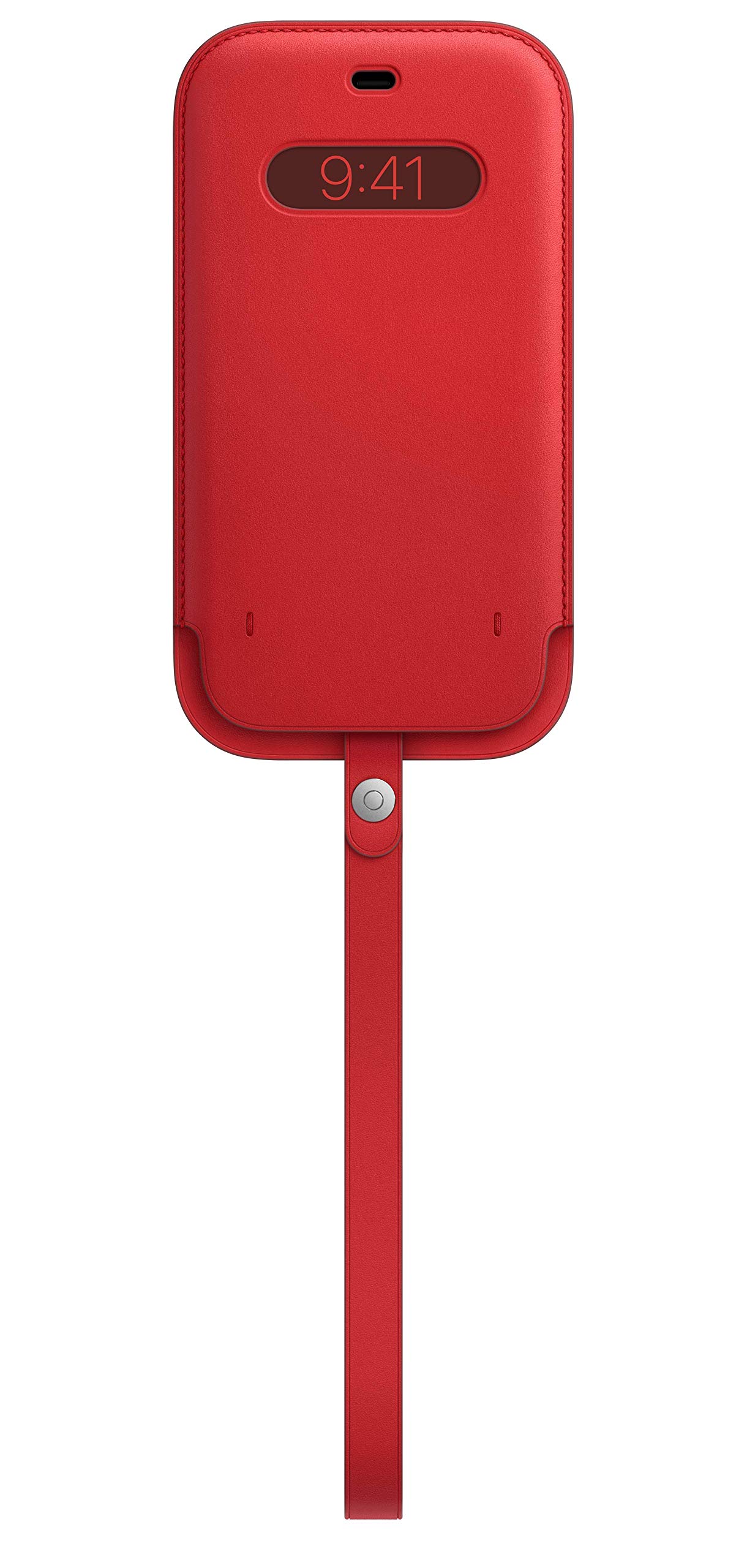 Apple iPhone 12 Pro Max Leather Sleeve with MagSafe - (Product) RED | Premium Protective Case for iPhone 12 Pro Max | Perfect for Work, Travel & Everyday Use