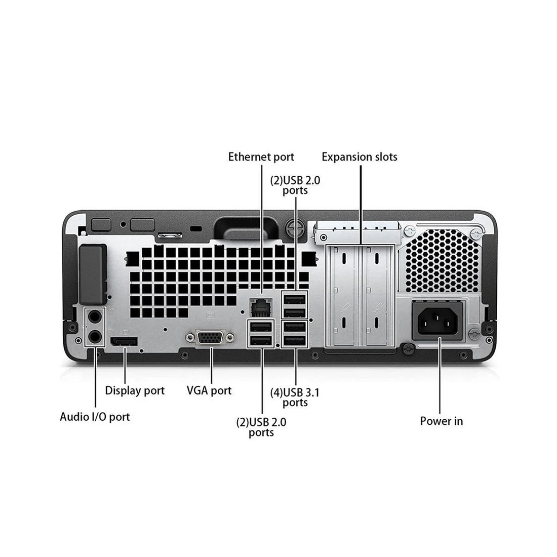 HP ProDesk 400 G4 SFF Business Desktop PC - Intel Core i5-7500 Quad-Core (7th Gen, up to 3.8GHz), 16GB RAM, 512GB SSD, Windows 10 Pro - DisplayPort, VGA, USB 3.0, WiFi, Bluetooth - Certified Refurbished with 1-Year Warranty | Perfect for Office Work, Home Use & Small Business Computing