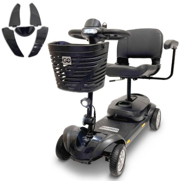 ComfyGo Z4 Lightweight Portable Mobility Scooter for Adults - Foldable Electric Scooter for Seniors & Disabled - Perfect for Travel, Shopping & Outdoor Activities