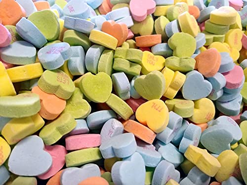 Sour Conversation Hearts Candy - 1 LB Bulk Bag | Valentine's Day, Easter, Birthday Party Favors & Sweet Treats for Kids & Adults
