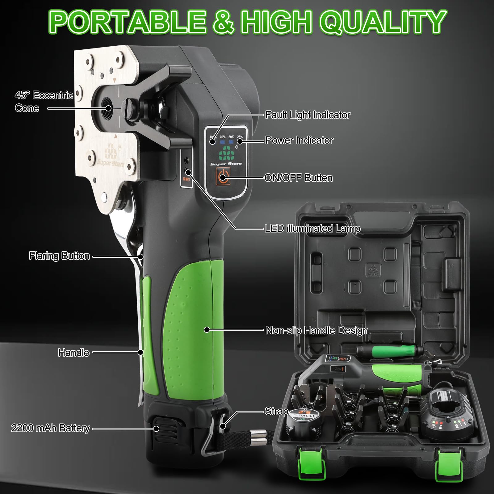 Professional HVAC Flaring Tool Kit for Copper Pipes - 1/4