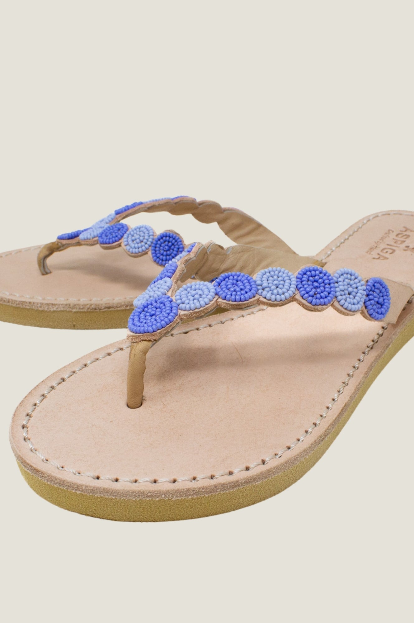 Mini Disc Sandals for Women - Light Blue & Blue Comfortable Flip Flops - Perfect for Beach, Pool, and Summer Vacations